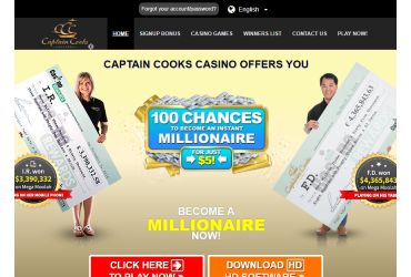 Captain cooks - main page | kr-casinos.com