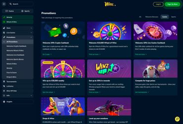 Winz.io - 프로모션 및 보너스